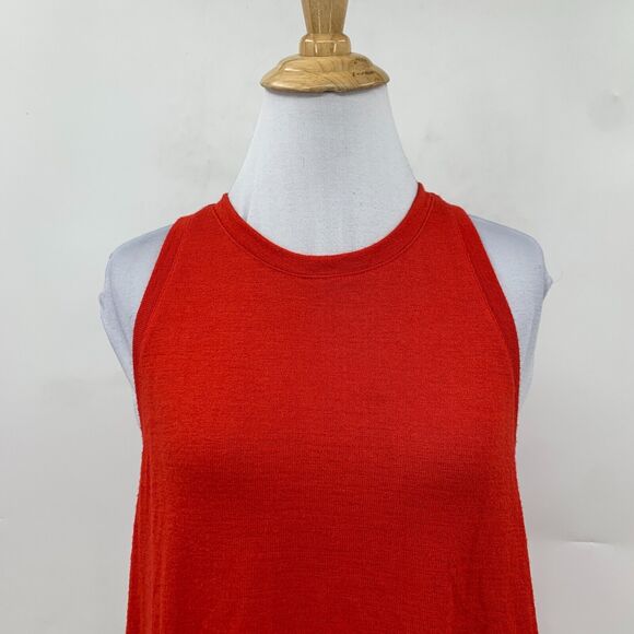Wilfred Free Split Hem Muscle Tank Womens M Medium Racerback High Neck Crop Top - Picture 3 of 13